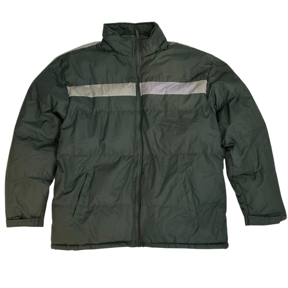Totes Men’s Puffer Storm Jacket Winter Zip Up Coat Insulated Green Gray 2XL - Picture 4 of 16